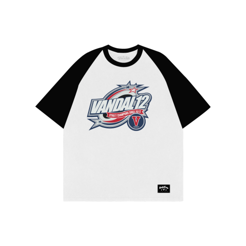 Polo Oversize Street Champs - Blanco & Negro