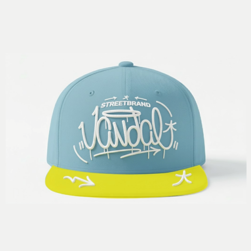 Gorra Snapback Vandal Tags - Celeste